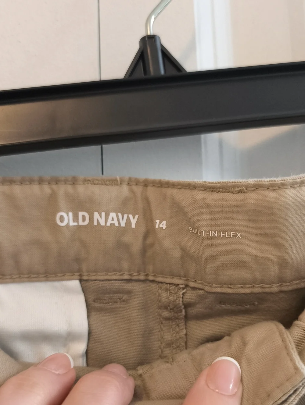 Old Navy Tan Flat-Front Kids Chino Shorts